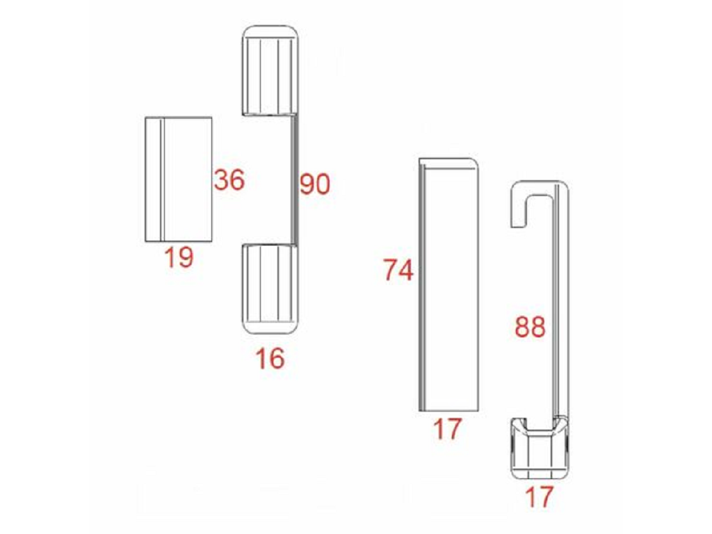 Kit copertura Artech lato Destro superiore e inferiore Abs | AGB - immagine 2